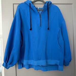 Free People Royal Blue Hoodie xs